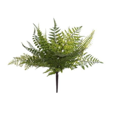 Outdoor artificial fern leaf plant, 17''