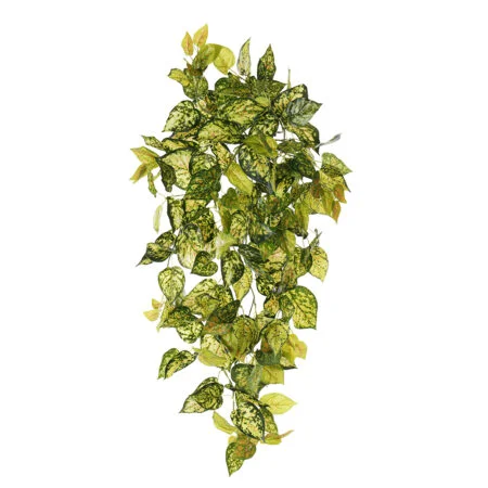 Artificial hanging variegated pothos, 32