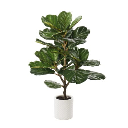 Plante artificielle ficus lyrata en pot, 30