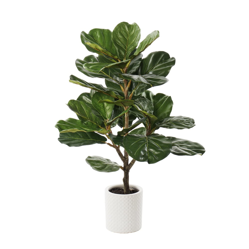 Artificial potted fiddle leaf fig, 30" - Décors Véronneau