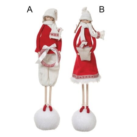 Red winter child figurine, 27,5