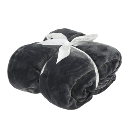 Large grey blanket, 67 x 51