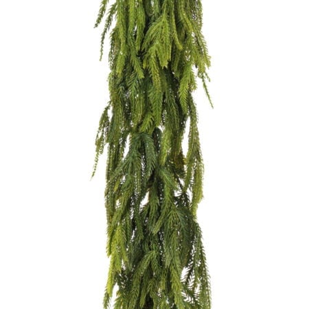 Guirlande de cyprès artificiel au toucher réel, 72''