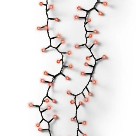 500 lumières DEL clignotantes rouges, fil noir, int./ext., 36' - Décors Véronneau