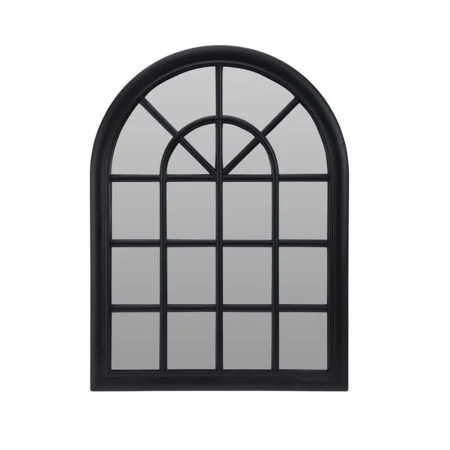 Miroir noir style fenêtre, 24 x 17,5