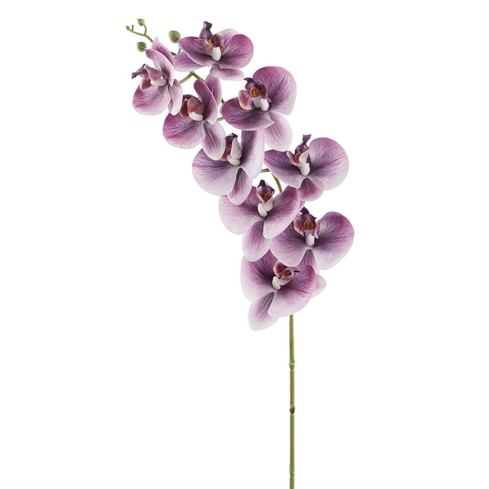 Orchidée mauve au toucher réel, 34,5" - Décors Véronneau