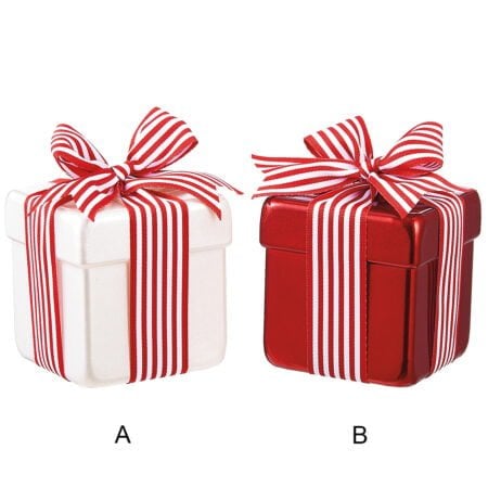 Ornement en forme de cadeau de Noël, 4''