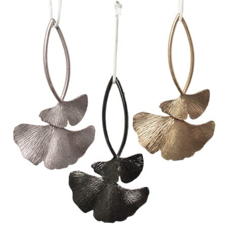 Hanging Gingko Foliage Ornament, 5.5
