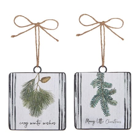 Nordic Christmas disc ornament, 4