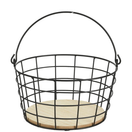 Panier en métal avec poignée, moyen