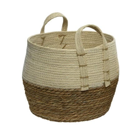 Panier tissé en feuilles de maïs, 10,5 x 13