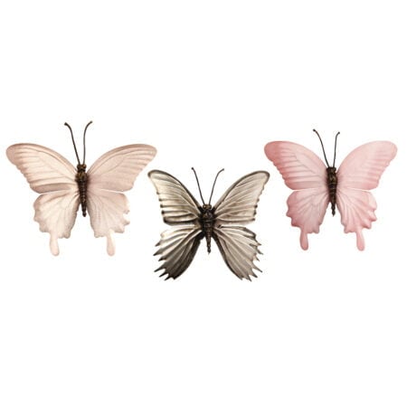 Butterfly ornament with clip, 4