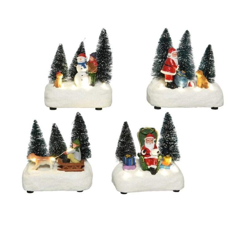 Personnage illuminé pour village de Noël Décors Véronneau