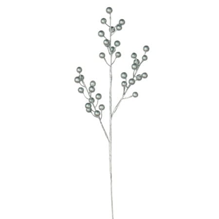 Artificial light blue berry pick, 17