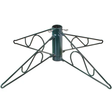 Pied de sapin de Noël en métal vert, 7 x 34