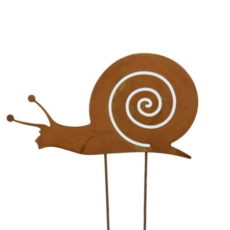 Piquet de jardin en forme d'escargot, 7,5 x 7
