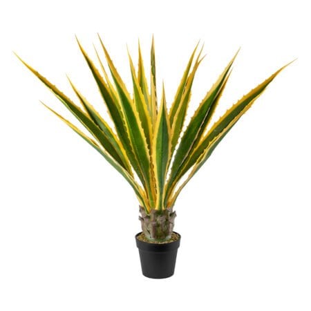 Yellow agave artificial outdoor plant, 45