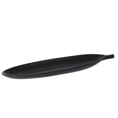 Black leaf tray, 15,5 x 6''