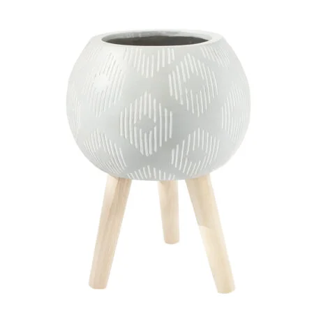 Pot arrondi sur pattes, 16,5 x 12''