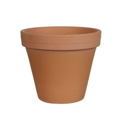 Orange terracotta pot, 8 x 9,5