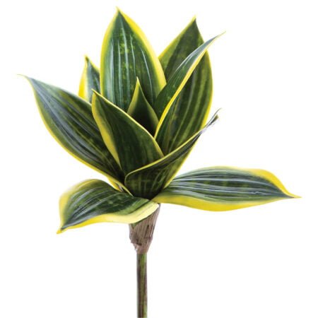 Artificial dwarf sansevieria plant, 9''