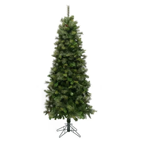 Sapin de Noël artificiel cachemire avec cocottes, 500 DELs, 90''