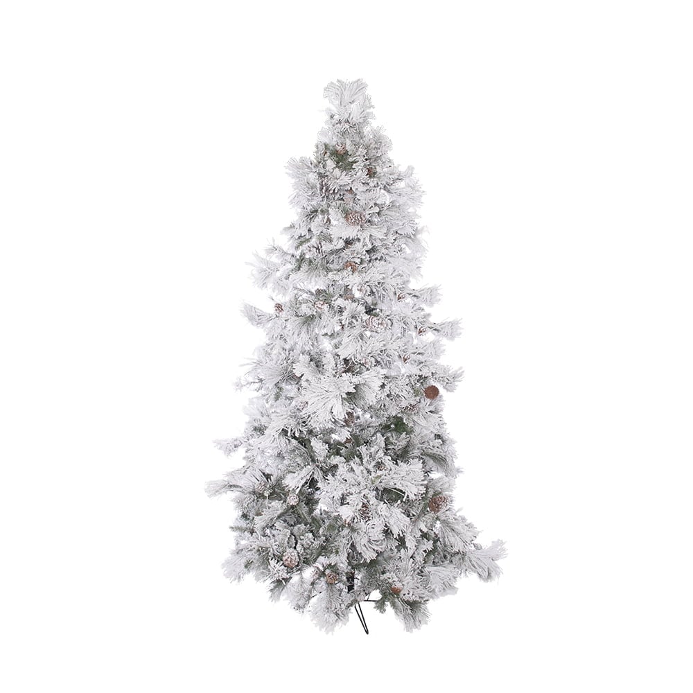 Sapin de Noël illuminé blanc norvège artificiel, 7,5-12' – Image 8 - Décors Véronneau