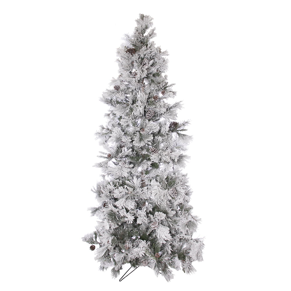 Sapin de Noël illuminé blanc norvège artificiel, 7,5-12' - Décors Véronneau