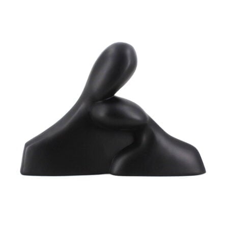 Black sculpture couple, 10 x 14