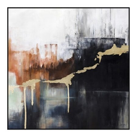 Tableau éclats de peinture, 32 x 32