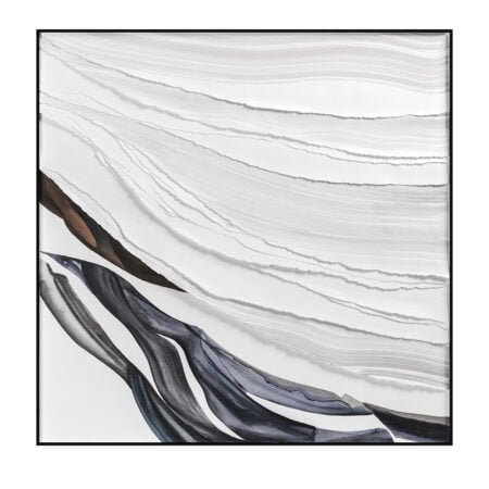 Tableau relief blanc, 40 x 40