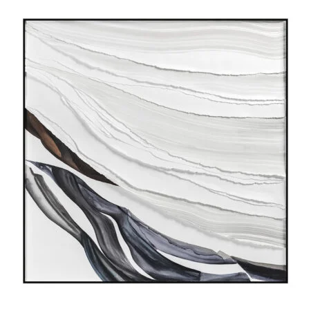 Tableau relief blanc, 40 x 40