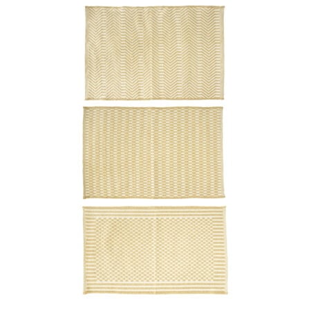 Cotton and jute rug, 24 x 17,5