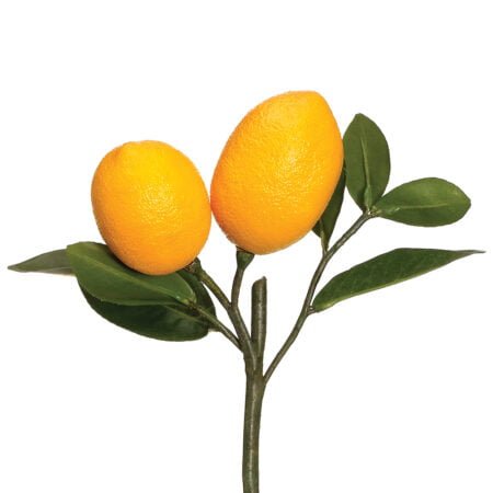 Tige de citrons artificiels, 8,5''