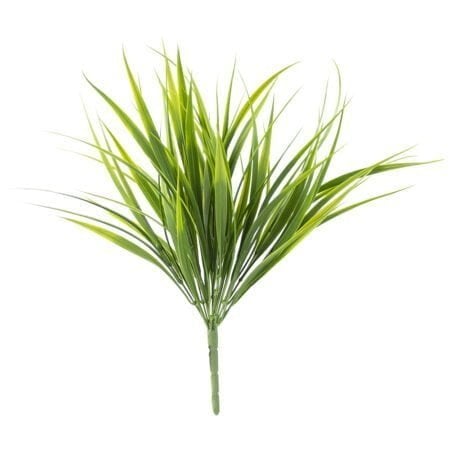 Outdoor artificial grass bush, 18''
