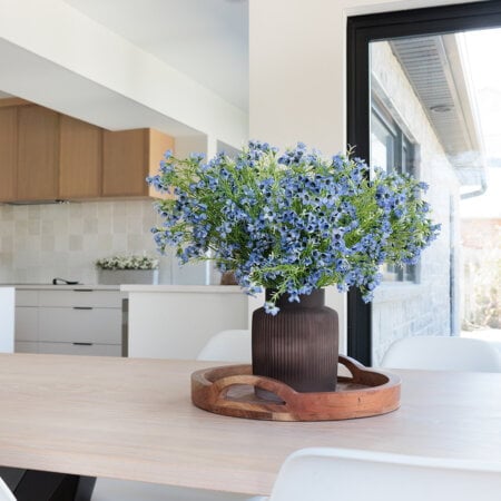 Bouquet de chamelaucium bleu artificiel, 19'' - Décors Véronneau