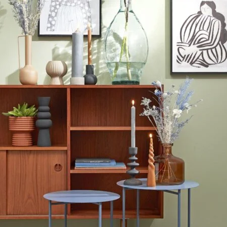 Grand vase transparent en verre recyclé - Décors Véronneau