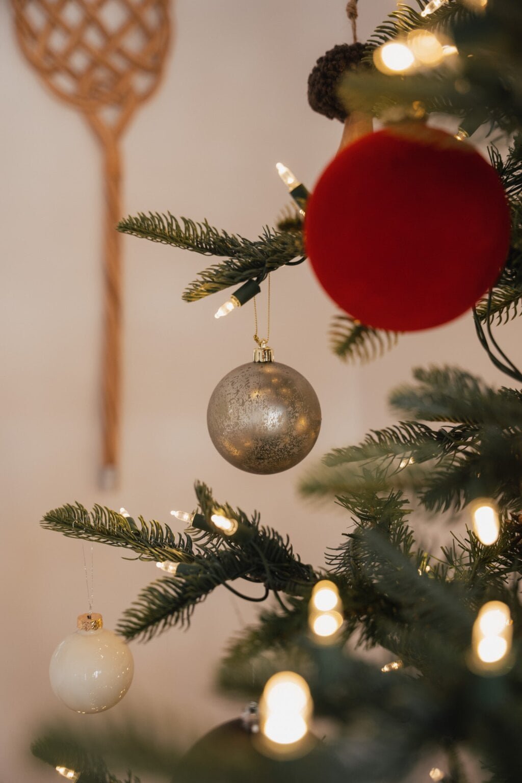 Boule de Noël rouge - Décors Véronneau