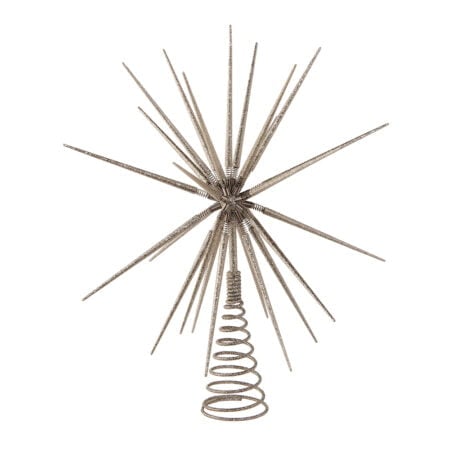 Silver shooting star tree topper, 16''