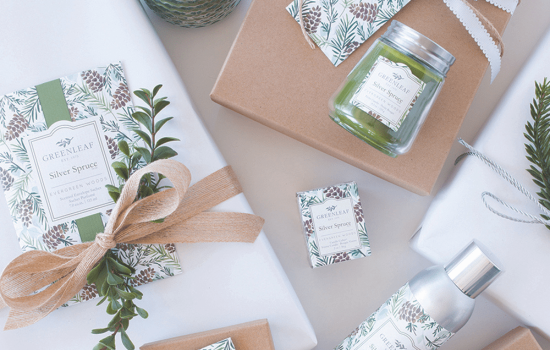 Chandelle de Noël parfumée au sapin - Décors Véronneau