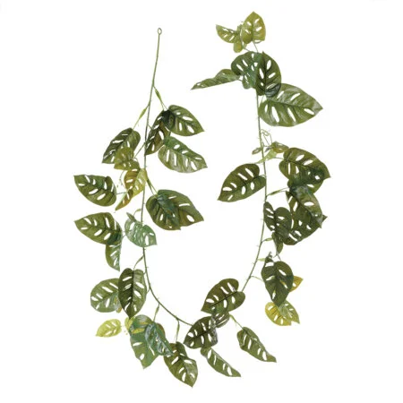 Real-touch artificial monstera andansonii garland, 72''