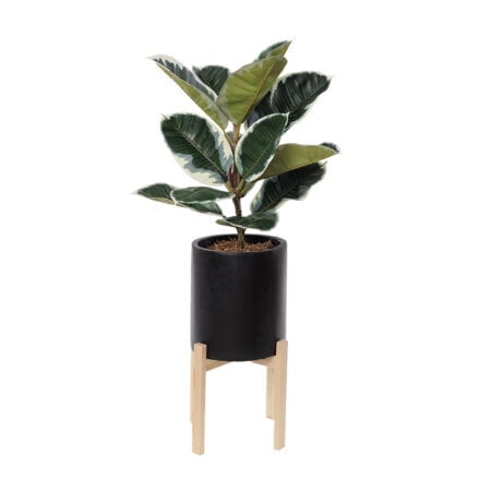 Ficus elastica artificiel en pot sur pied, 38 x 20''