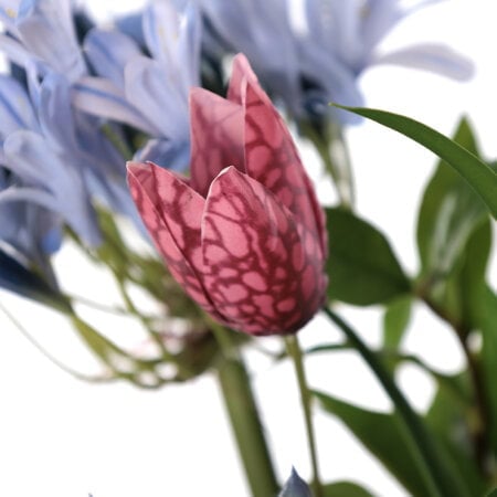 Colorful artificial agapanthus floral arrangement - Décors Véronneau