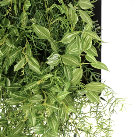 Artificial green cascade plant wall, 18 x 18'' - Décors Véronneau