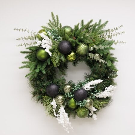 Artificial sage green berry pick, 17