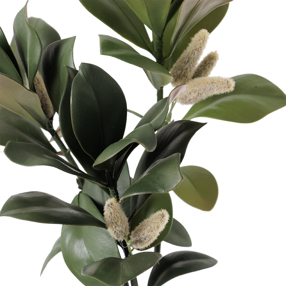 Tige de feuilles de magnolia artificiel, 23'' – Image 3 - Décors Véronneau