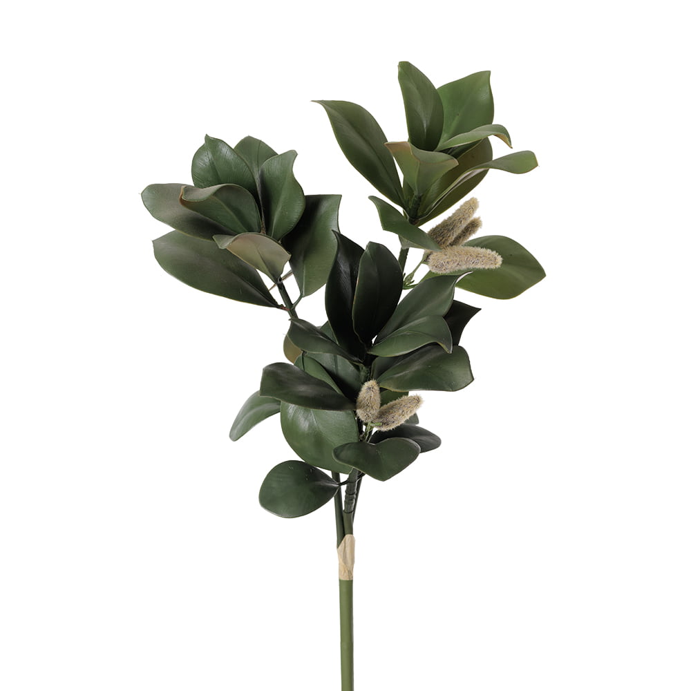 Tige de feuilles de magnolia artificiel, 23'' - Décors Véronneau