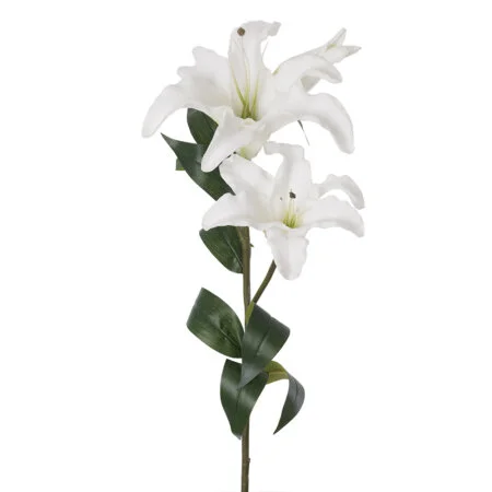 Fleur artificielle de lys tigré blanc, 36''