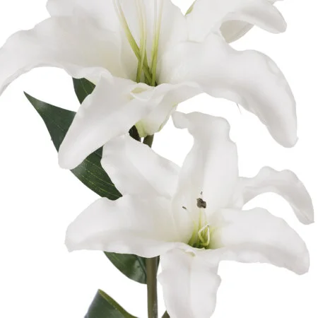 Fleur artificielle de lys tigré blanc, 36'' - Décors Véronneau