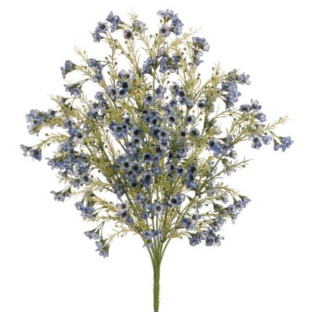 Bouquet de chamelaucium bleu artificiel, 19''